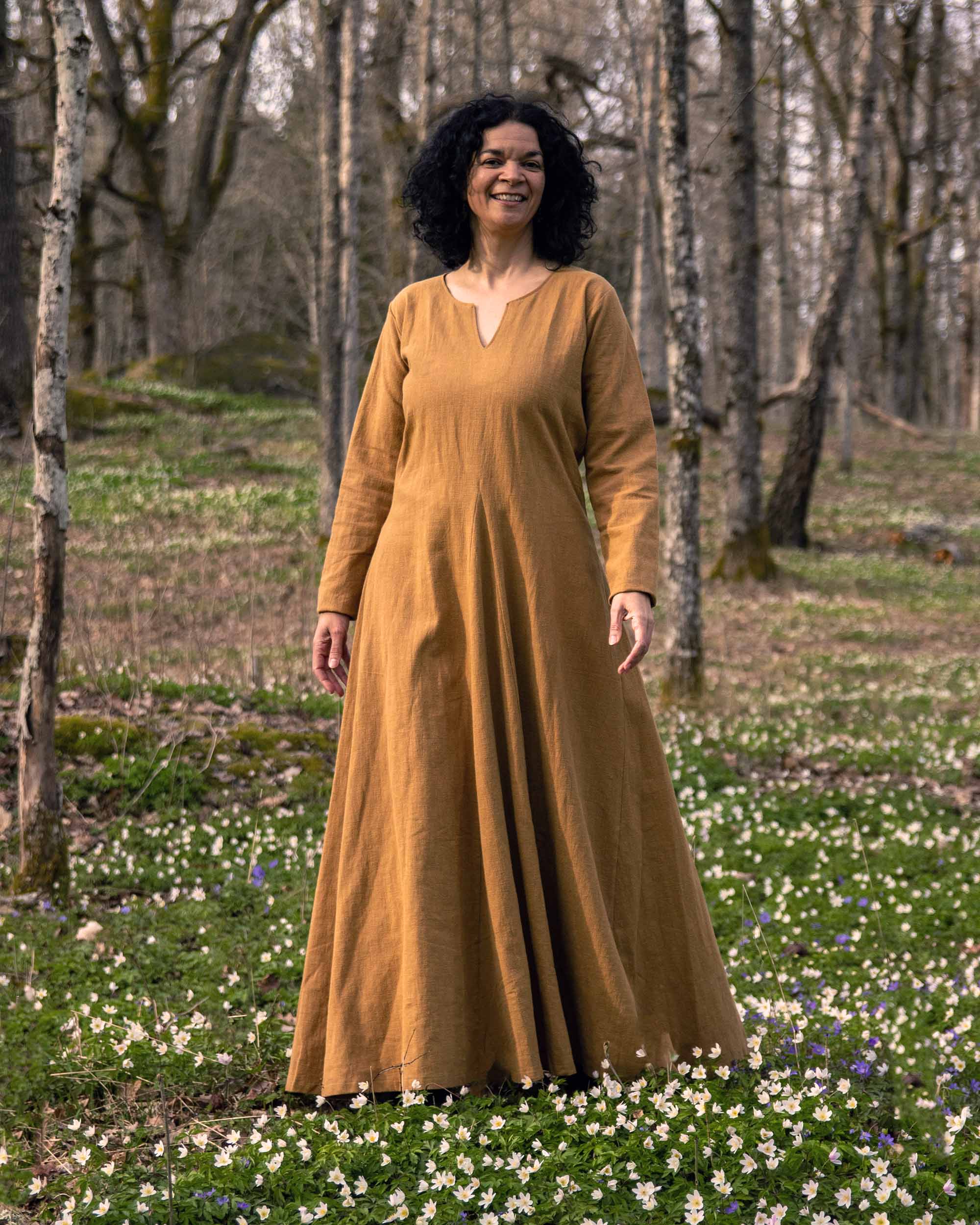 viking dress for women Frøya Viking Linen Dress