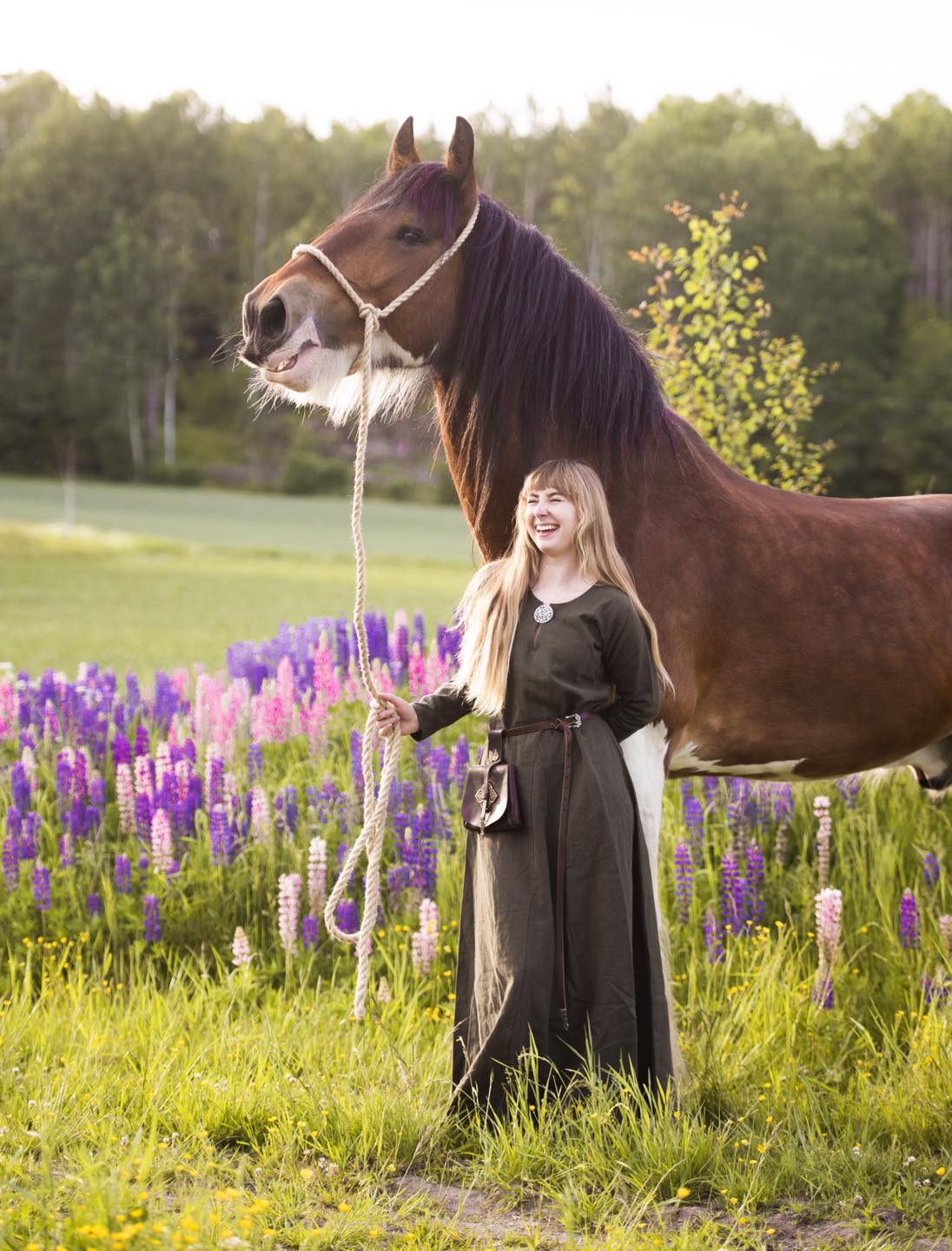 Frøya Viking Linen Dress