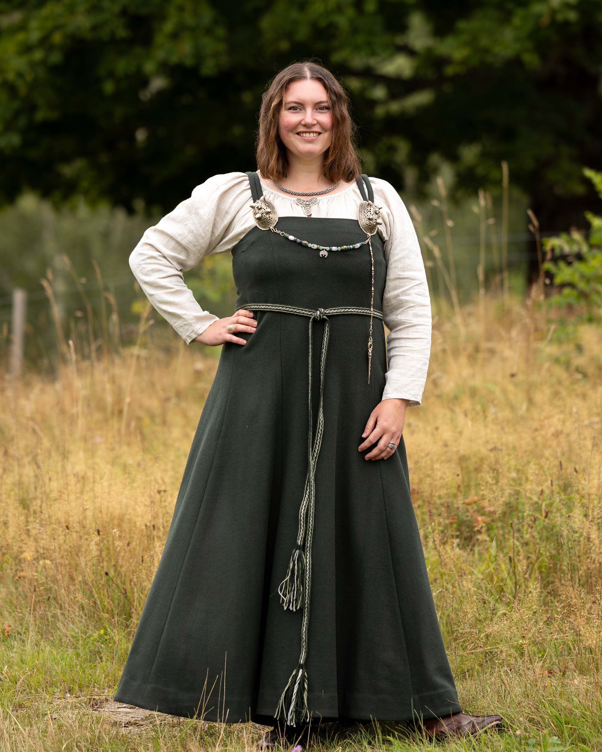 Frigg Viking Linen Dress