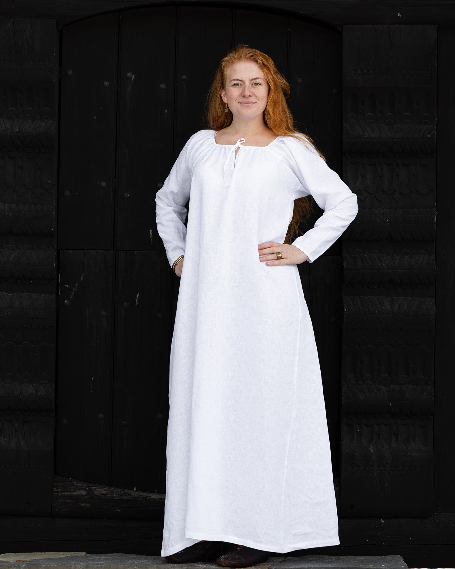 Frigg Viking Linen Dress