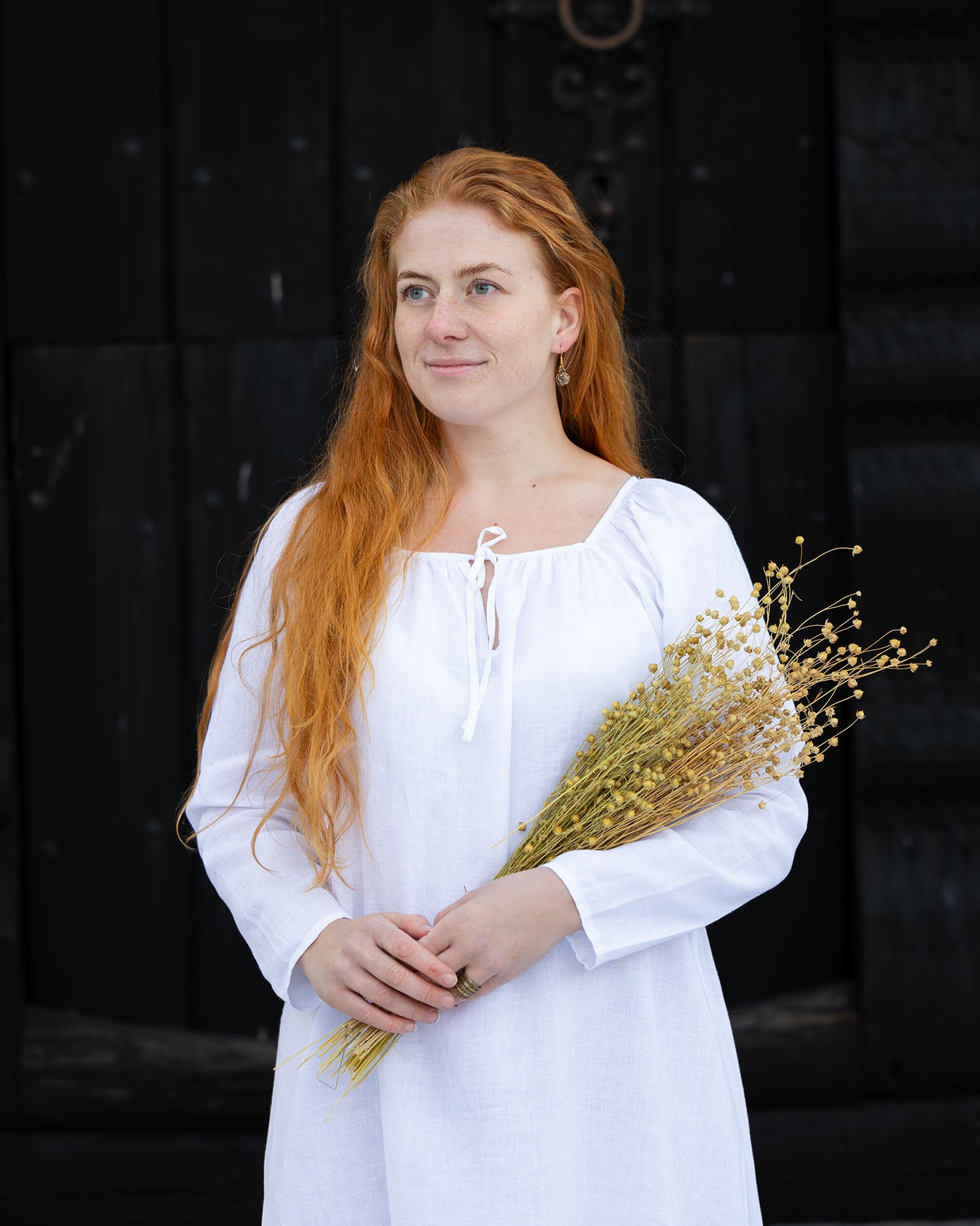 Frigg Viking Linen Dress