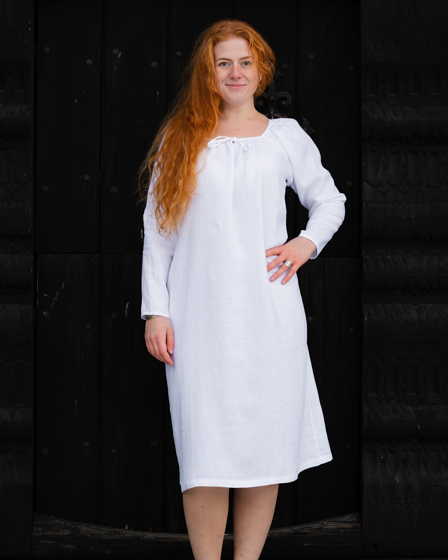 Frigg Viking Linen Dress
