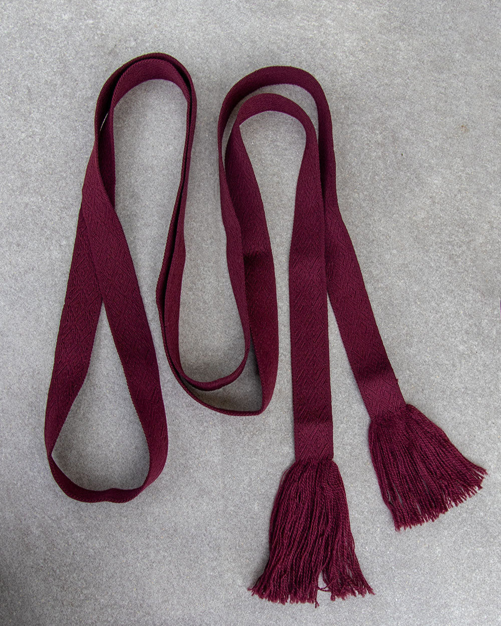 Woven Belt, Burgundy